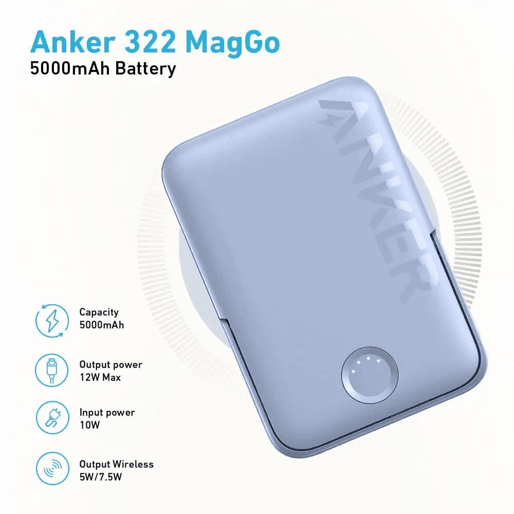 Anker Power Bank 322 MagGo 5000mAh